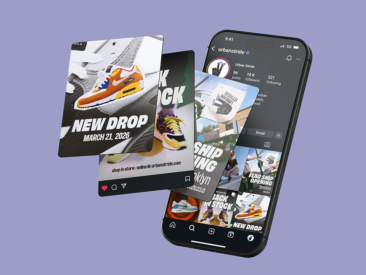 Réseaux sociaux Instagram d'Urban Stride